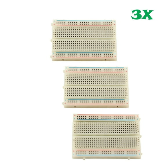 3X 400 Point Solderless Prototype PCB Breadboard Protoboards 3Pcs