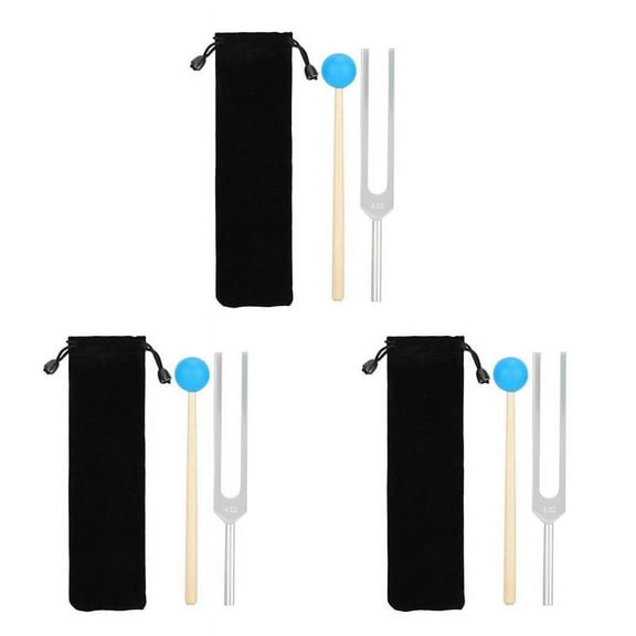 3X 432 Hz Tuning Fork Sound Healing Instruments Clinical Grade /Sensory for Perfect Healing Musical Instrument