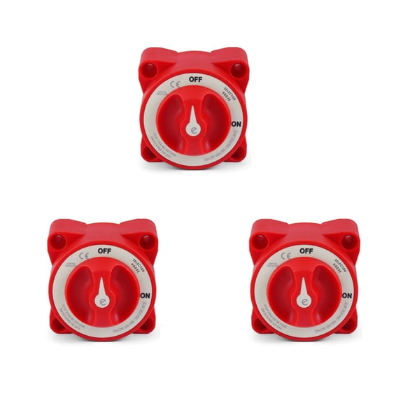 3X 48V 350A Car Auto RV Marine Boat Single Circuit Selector Isolator Disconnect Rotary E Series Battery Switch Cut