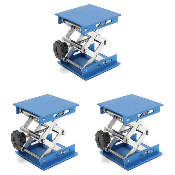 3X 4Inch Laboratory Jack Scissor Lift Platform / Foldable Lifting Table Pad Height Control Ideal for Working,Physical