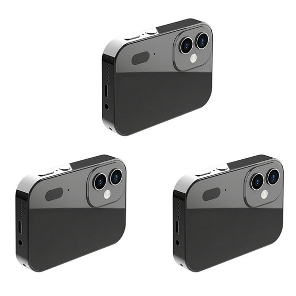 3X 4K CCD Digital Camera 64MP Digital Flash Video Camera with Touch Screen 16X Digital Zoom IR Night Vision Camera Black