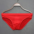 thumbnail image 1 of 3X-4X Plus Size Underwear for Men Thongs Big & Tall Low Waisted Briefs Mens Casual Solid Color Breathable High-Cut Loungewear Brief, 1 of 3