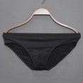 thumbnail image 1 of 3X-4X Plus Size Underwear for Men Thongs Big & Tall Low Waisted Briefs Mens Casual Solid Color Breathable High-Cut Loungewear Brief, 1 of 3