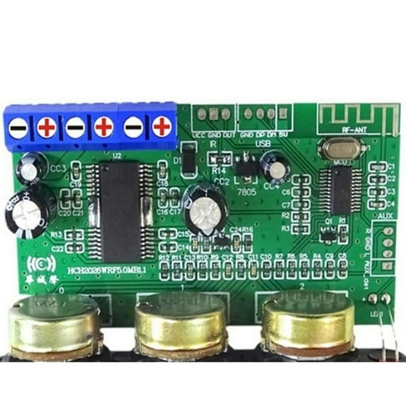 3X 5.0 Amplifier Power Audio Board 30W Mono Stage Power Amplifier Board, U Disk Decoder Treble Bass Adjustment