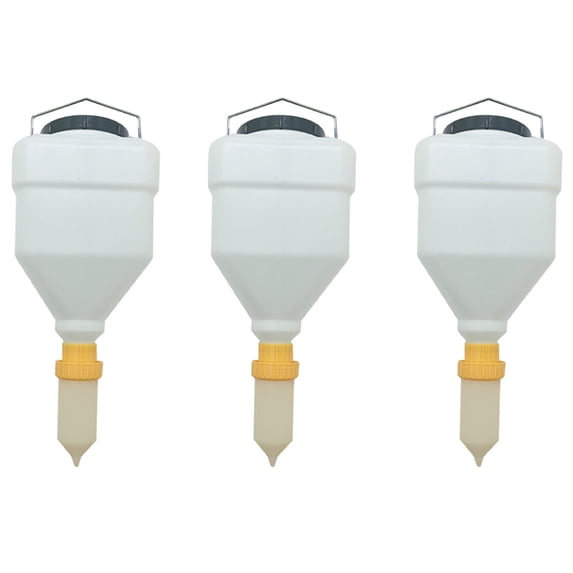 3X 5.5L Sauce Bottle Squeeze Bottle Hanging Sauce Dispenser Large Diameter Sauce Squeeze Bottle Hanging Sauce Dispenser