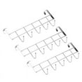 thumbnail image 1 of 3X 5 Hooks Over Door Home Bathroom Kitchen Coat Towel Loop Hanger Rack Holder Shelf,Silver, 1 of 8