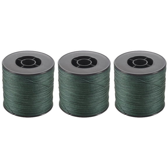 3X 500M 100LB 0.5mm Super Strong Braided Fishing Line PE 4 Strands Color:Dark Green,3 x Fishing Line,Dark Green