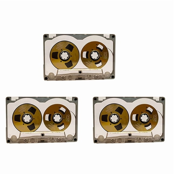 3X 55 Minute Blank Tape Disk Double-Sided Metal Small Open Disk Blank Cassette Tape Tape Disk, E,3Box x Blank Tape Disk