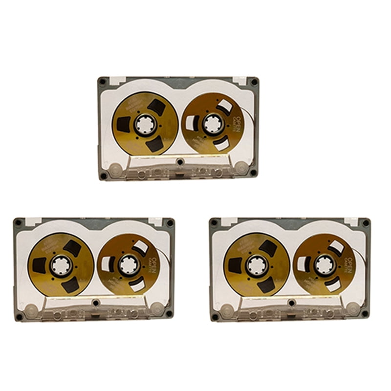 3X 55 Minute Blank Tape Disk Double-Sided Metal Small Open Disk Blank ...