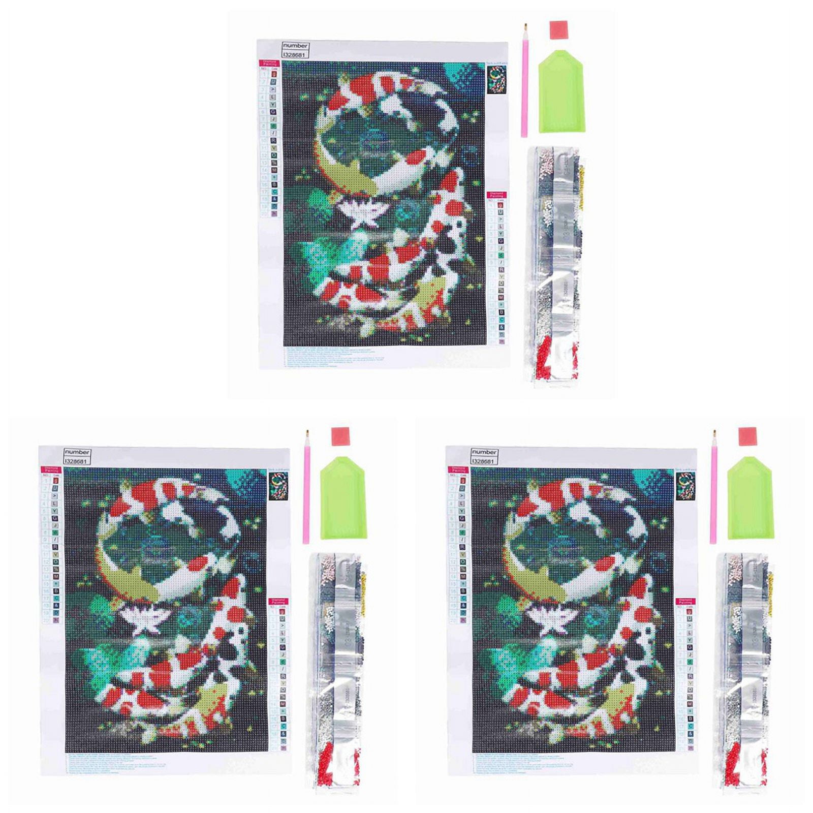 3X 5D Art Full Diamond Kits Embroidery Home Decors