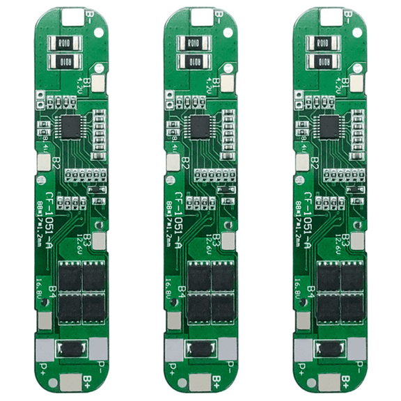 3X 5S 18.5V 12A 18650 Li-Ion Lithium Protection Board Battery Charge Board Short Circuit Protection,3 x Battery Protection Board,green