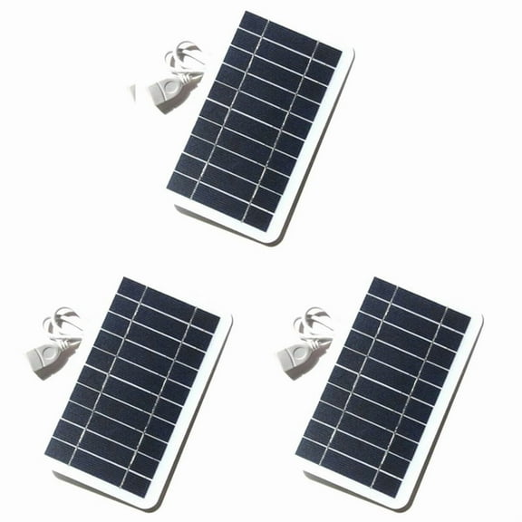 3X 5V High Power USB Solar Panel Outdoor Waterproof Hike Camping Portable Cells Battery Solar Charger for Mobile Phone