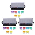 thumbnail image 1 of 3X 6 Way Fuse Holder Box Car Vehicle Circuit Blade Fuse Box Block + Free Fuse Us, 1 of 8