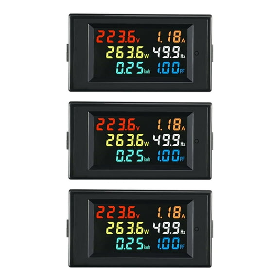 3X 6 in 1 AC Monitor D69-2058 AC Digital Voltage and Current Power Frequency Factor Electricity Meter
