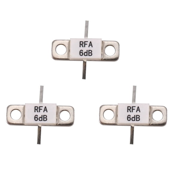 3X 6DB ATTENUATORS FLANGED 100 Watt 6 DB 100W-6DB RFP 100W-6DB 100Watt DC-3.0 Ghz RFP 100W-6DB RFR 6-100,3 x 6dB ATTENUATORS,As Shown
