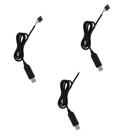3X 6Pin Ft232Rl Module for USB to Ttl Uart Serial Wire Adapter Rs232 Download Cable Module LED Indicator,3* 6Pin FT232RL FT232 Module,Black