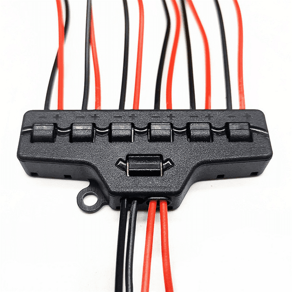 3X 6Ports Quick Connect Out Line Splitter Quick Splitter Out Line Splitter Lighting LED Strip Model Lghts Railway Layout,3 x Line Splitter,Black