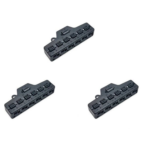 3X 6Ports Quick Connect Out Line Splitter Quick Splitter Out Line Splitter Lighting LED Strip Model Lghts Railway Layout