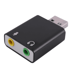 3X 7.1-Channel Aluminum Alloy USB Sound Card Computer External Sound Card USB7.1 Sound Card Analog Sound Card,3* 7.1 USB sound card,black