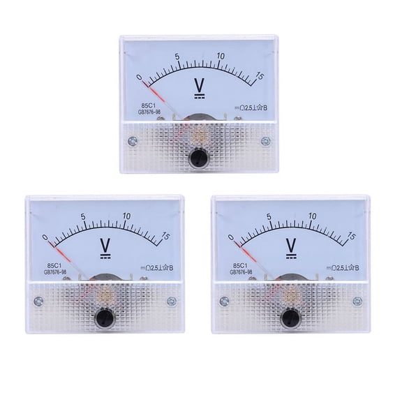 3X 85C1 Fine Tuning Dial Analog Volt Panel Meter Gauge DC 0-15V