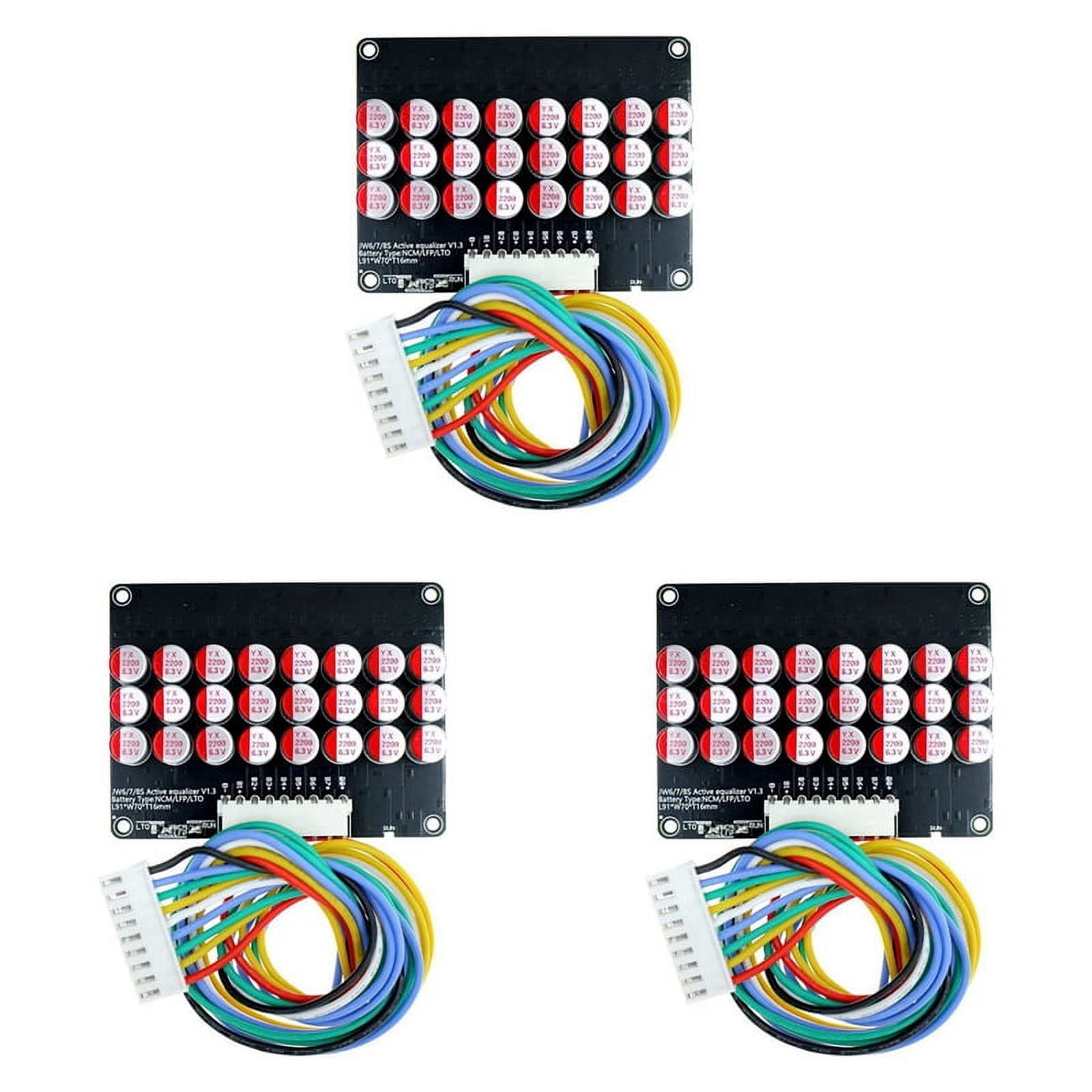 3X 8S Active Equalizer Balancer Lifepo4 Lipo LTO Battery Energy Equalization Capacitor Board