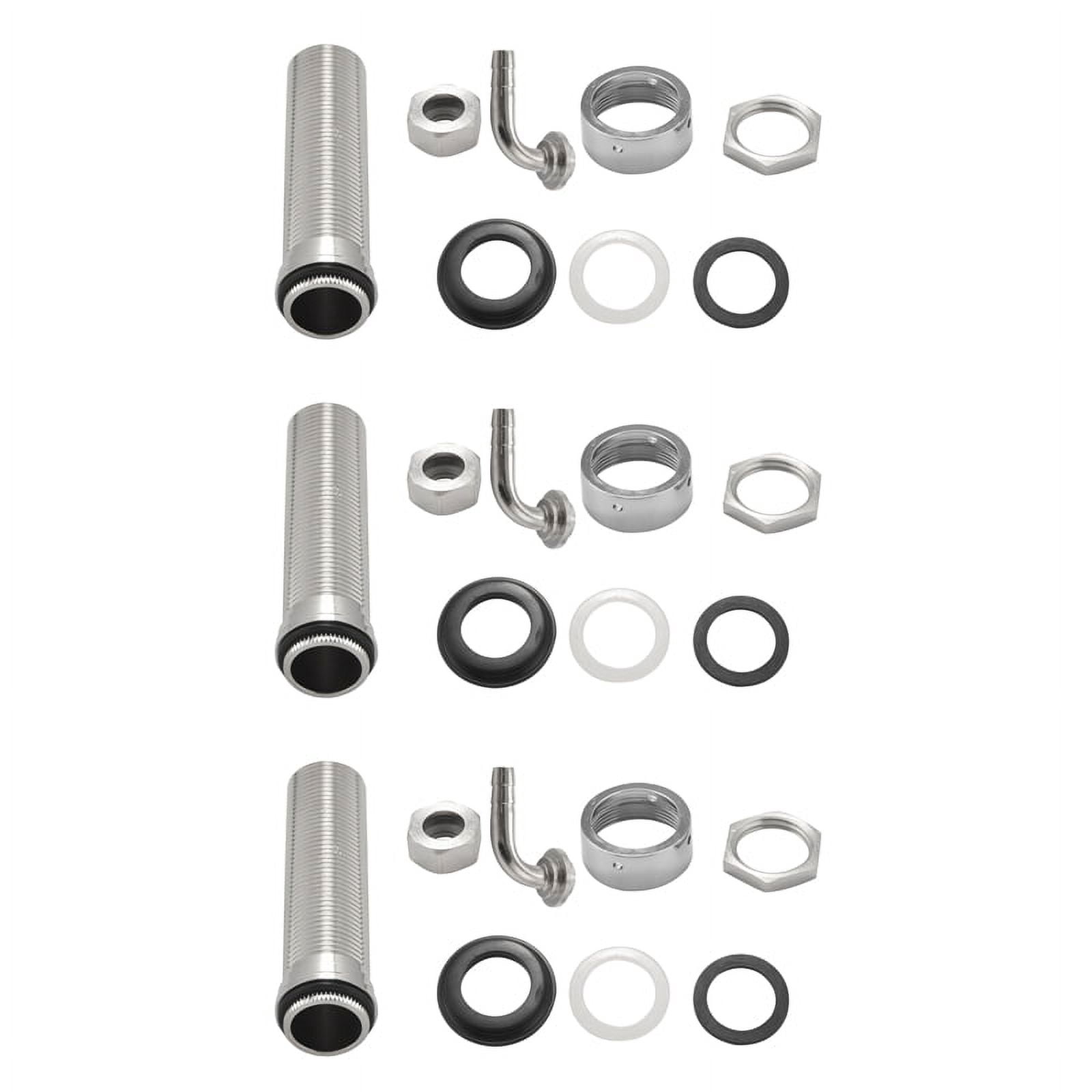 3X 92.5mm Stainless Steel Elbow Beer Tap Draft Beer Faucet Accessories with Diameter 8mm for Beer