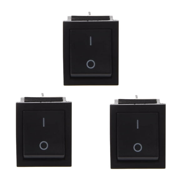 3X AC 250V 16A 4 Pin ON/ I/O 2 Position DPST Snap in Boat Rocker Switch 28X21mm