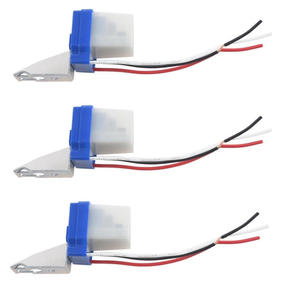 3X AC DC 12V 10A Automatic Lamp Switch Light Sensor Switch