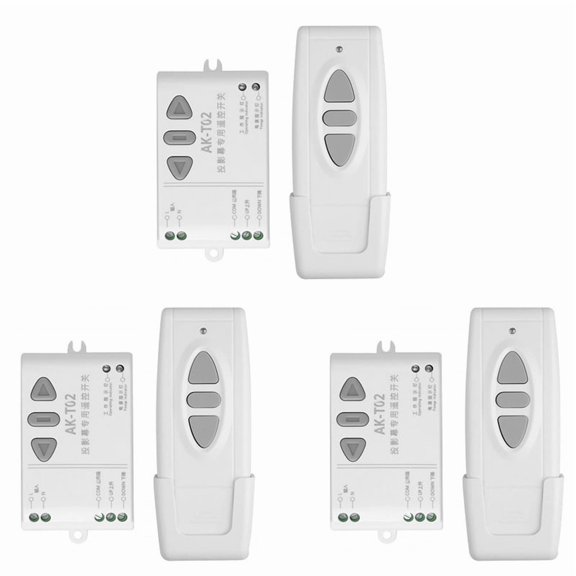 3X AC85-250V Motor Remote Switch Controller Projection Screen Motor Wireless Switch 433 UP Down Stop