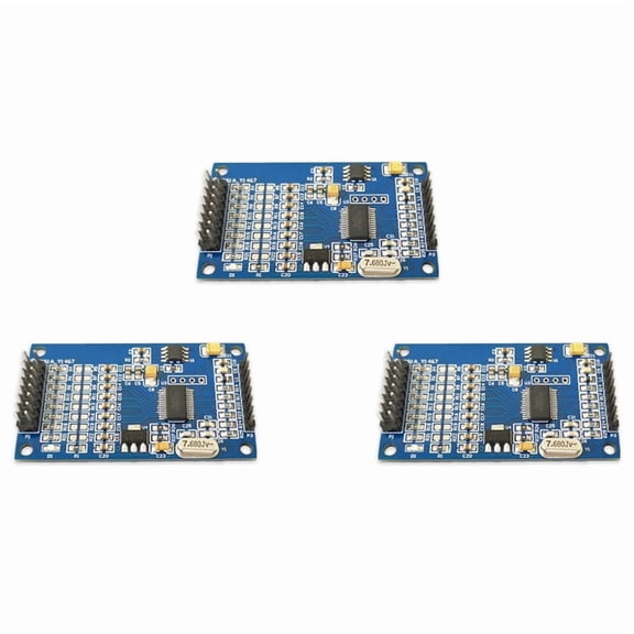 3X ADS1256 24-Bit 8-Channel Adc Ad Module High- Adc Multifunction Acquisition Data Acquisition Card Module