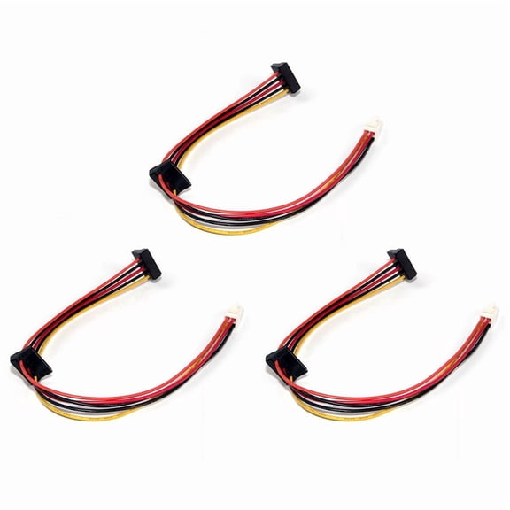 ATX Motherboard 4Pin to 2-Port Serial Hard Drive Adapter