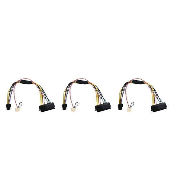 3X ATX PSU Power Supply Cable 24P to 6P Male Mini 6P Connector for ProDesk 600 G1 600G1 Mainboard Conversion Wire,3 x ATX PSU Power Supply Cable