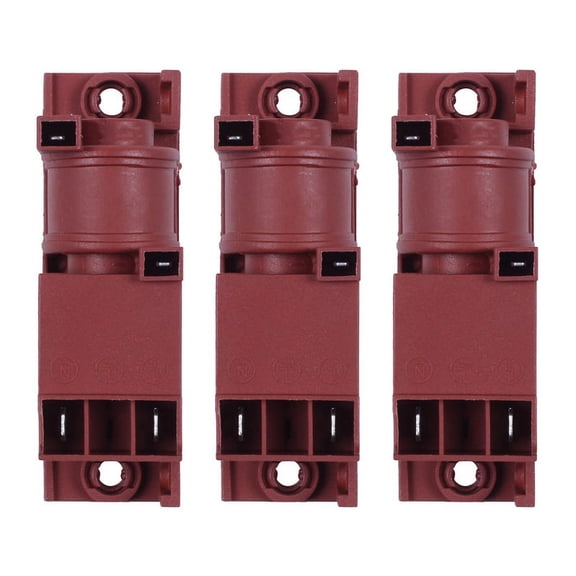 3X Ac220V Gas Stove Ac Pulse Safe Efficient Pulse Igniter 2 Terminal Two Outlets Connections European Oven Ignition,3*Pulse igniter,Red-brown