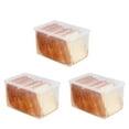 3X Airtight Bread Storage Containers Bread Box Plastic Reusable Loaf