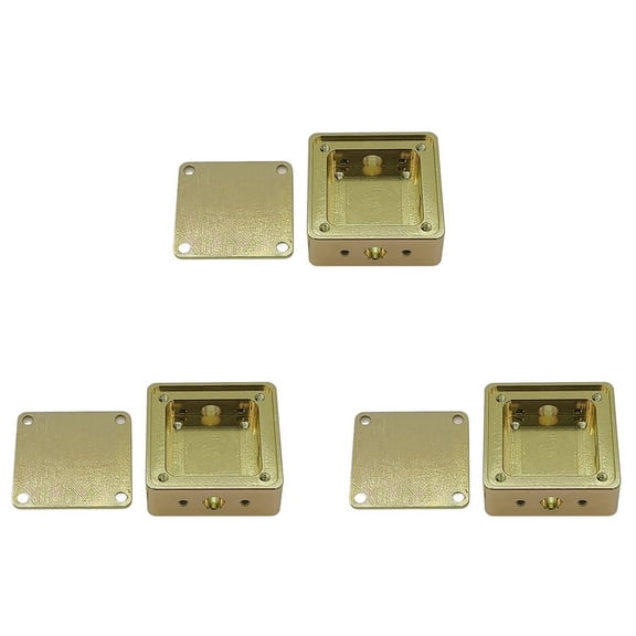 3X Aluminum Housing Shielding Housing Box Electromagnetic Golden Conductive Oxide