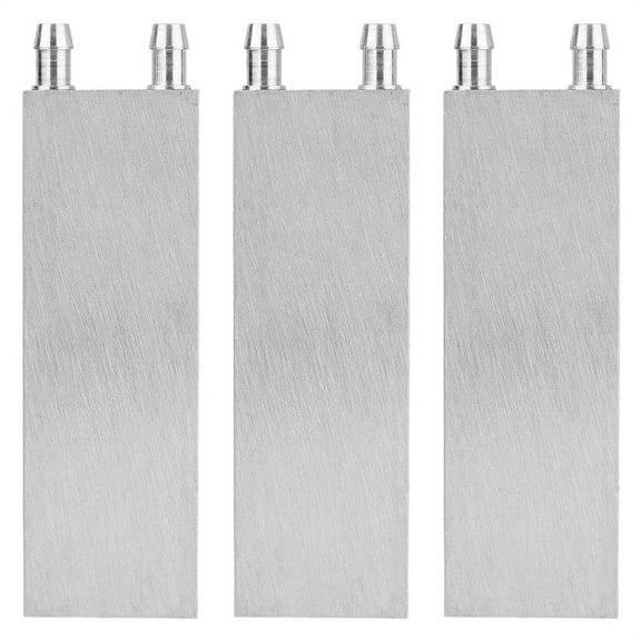 3X Aluminum Water Cooling Block 80X40X12mm Cooler for Computer CPU Radiator