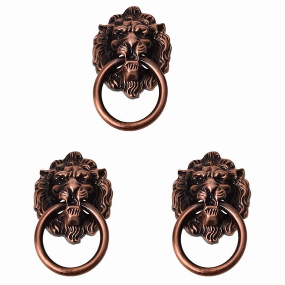 3X Antique Style Metal Shaped Drawer Pull Handle 2.5 Inch