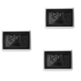 3X Atomic Digital Wall Clock, Lcd Display, Battery Operated, Indoor