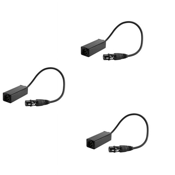 3X Audio Cable Isolator XLR Eliminates Noise Ground Loop Audio Isolator Anti-Interference Current Sound Eliminates Noise