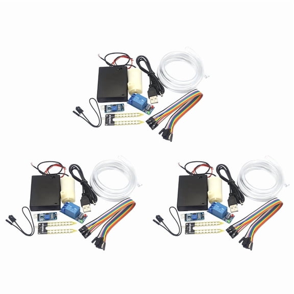 3X Automatic Irrigation Module DIY Kit Automatic Watering Module Soil Moisture Detection Automatic Water Pumping