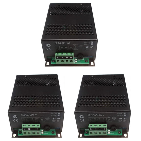 3X BAC06A Generator Charger Switching Battery Floating Charger 24V 3A