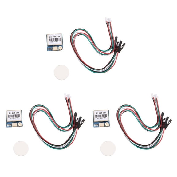 3X BN-220 GPS Module with Flash HMC5883 Compass Glonass Beidou + GPS Active Antenna GPS Module Antenna,Built in Flash,3 x module 3 x link cable