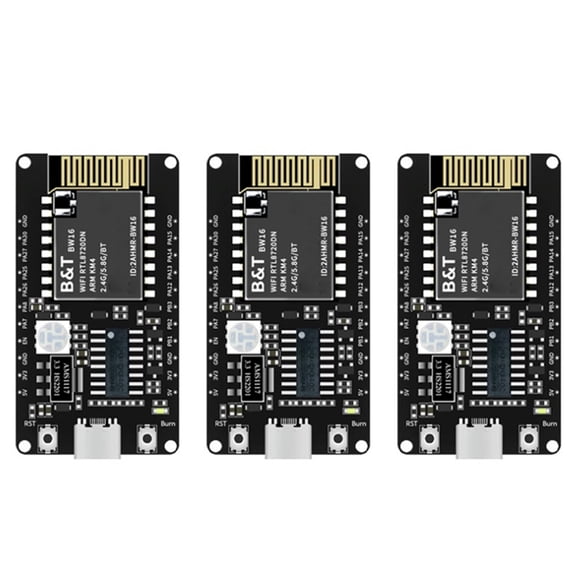 3X BW16-Kit Development Board RTL8720DN Dual-Band Wi-Fi Low-Power Bluetooth BLE Module Type-C Interface