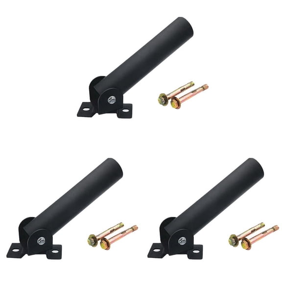 3X Bar Row Platform Attachment Install on Floor or Wall Holder for Barbell Bars Exercises Gym Equipment,50mm