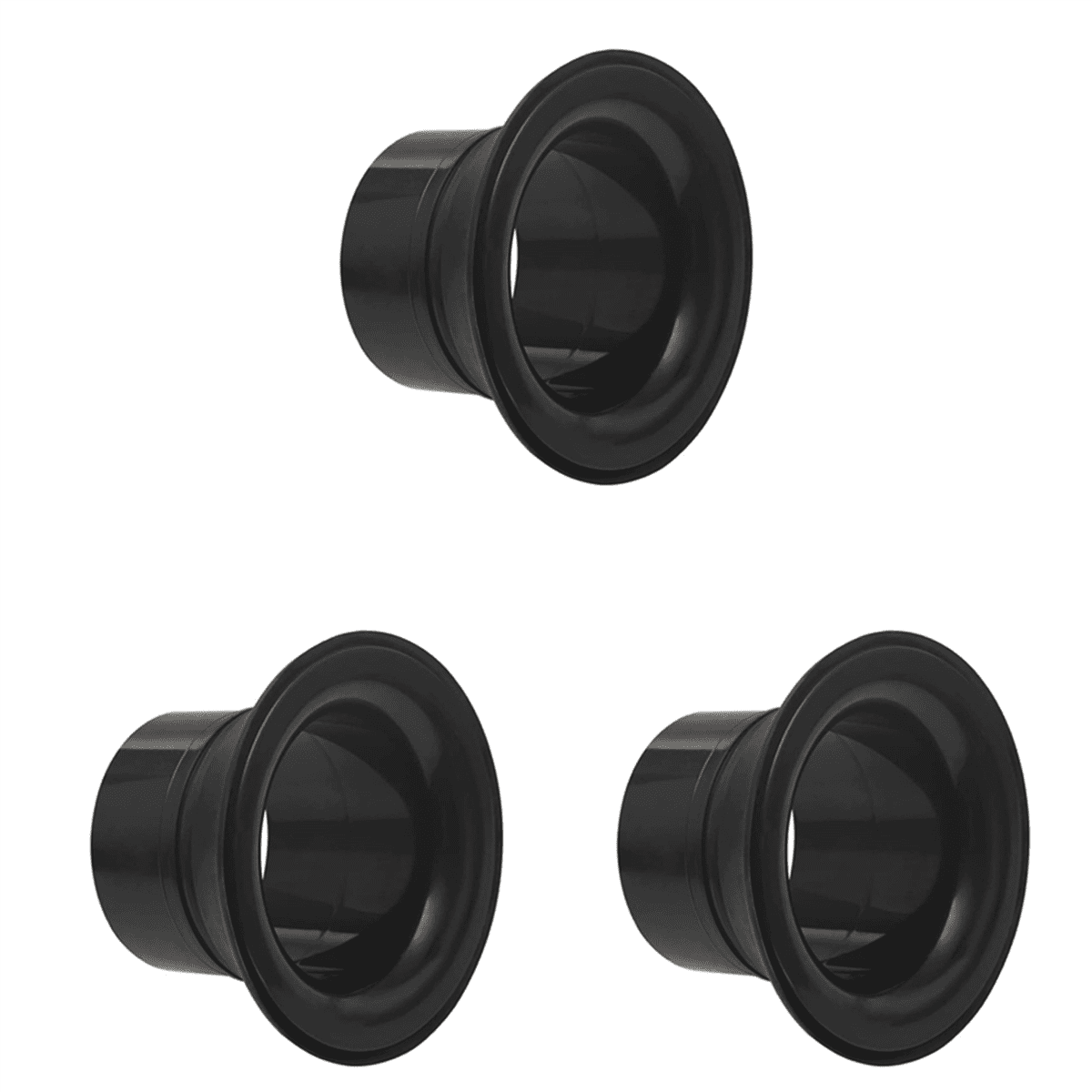 3X Bass Drum Enhancer ABS Rubber Bass Drum Kick Enhancer with Black