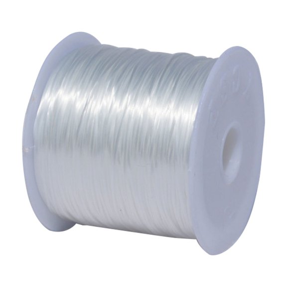 3X Beaded Rope 0.6Mm Elastic String, Stretchy Bracelet String Crystal String Bead Cord for Bracelet, Beading and Jewelry Making 50M Diy Knitting Diy