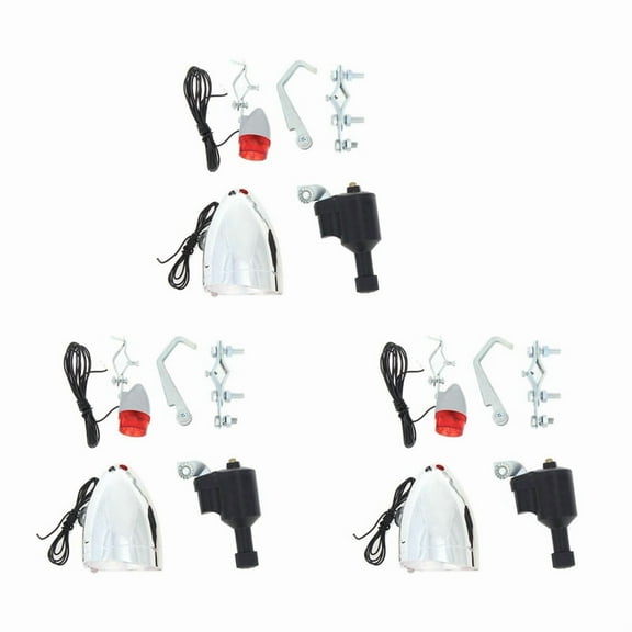 3X Bike Light Bicycle Motorized Bike Friction Dynamo Generator Tail Light 6V 3W Bike Acessories