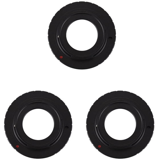 3X Black 16mm C-Mount Cine Movie Lens for 1 Mount J1 V1 J2 V2 J3 V3 J4 Camera Lens Adapter Ring C-N1 C- 1