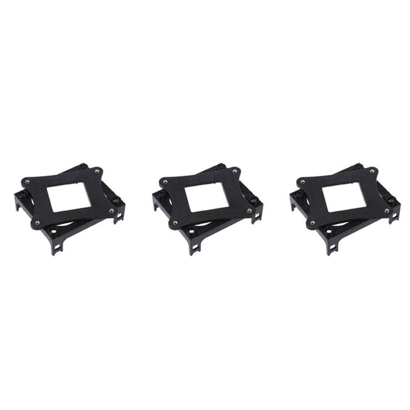 3X Black Plastic CPU Fan Mounting Bracket Base for Socket 478