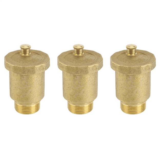 3X Brass Automatic Air Vent Valve 3/4 Inch Male Thread for Solar Water